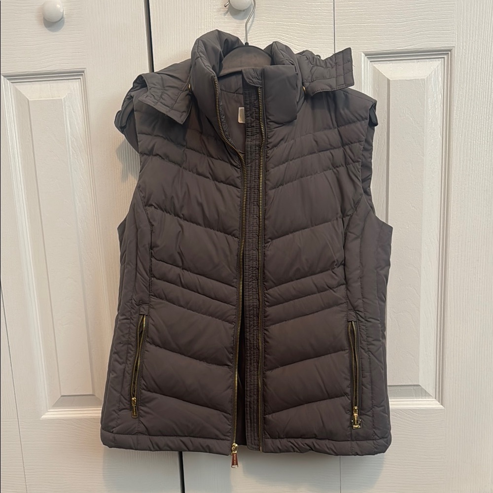 Michael Kors Gray Puffer Vest